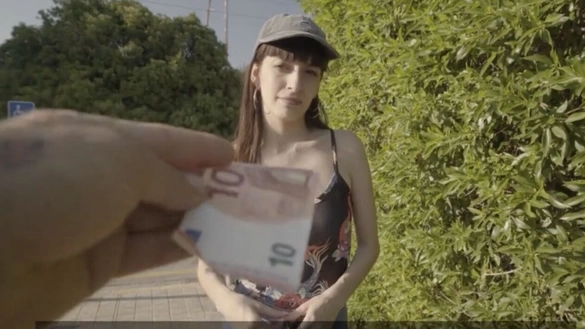 She Agreed To Get Fucked In Public For Money!