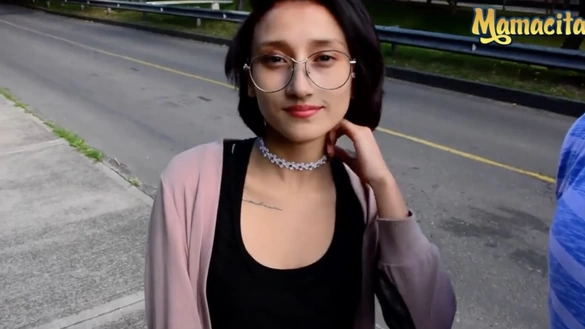 Colombian Latina Picked Up On Her Way Back From Shopping...