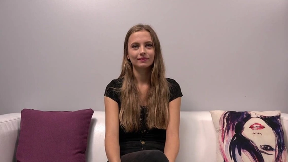 Czech Casting Babe Sucked Cock And Took Cum On Her Tits!