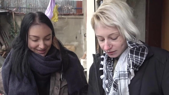 Two Czech Whores Fucked For Money!