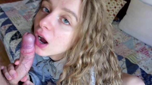 My Young Wife Jerked My Thick Cock Then Begged For Doggy Style!