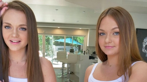 Stepsisters Cum Together On The Same Cock