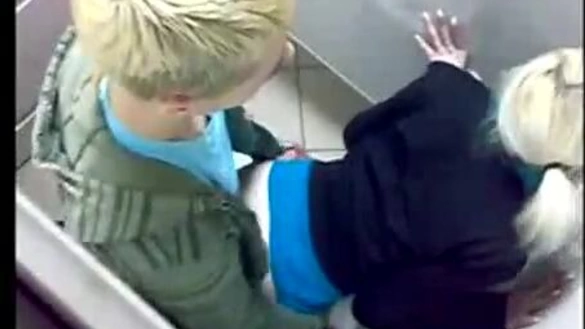 Spied On Guys Fucking In The Toilet And Joined Them!