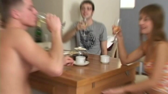 Drunk Russian Friends Start A Crazy Orgy