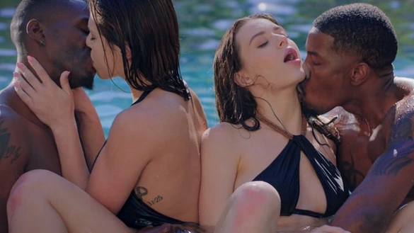 Two Sluts Cheat On Boyfriends With Hung Black Alpha Bulls!