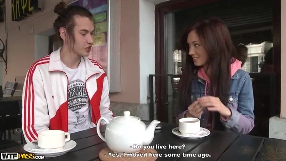 St. Petersburg Date: He Bought Her Tea Then Fucked Her Hard At Home!