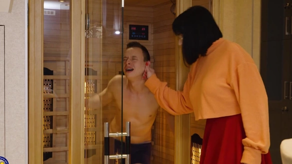 She Grabbed Him By The Ear And Fucked Him Senseless!
