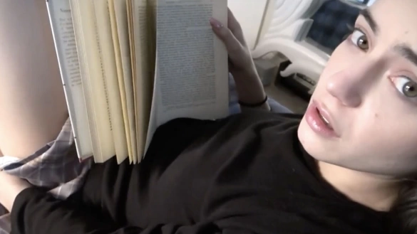 Trying To Read... But I Fucked Her Anyway!