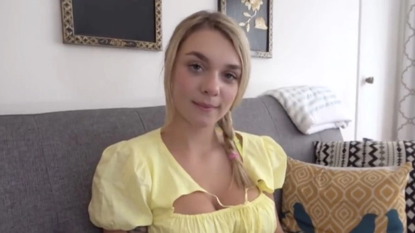 Sweet Blonde Came Over And Came Hard Multiple Times On His Cock!