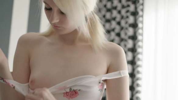 Tender Passionate Sex With Cute Young Blonde!